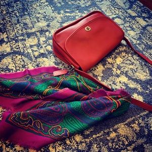 ❤️Vintage Coach Bag -Brick Red Leather Crossbody❤️